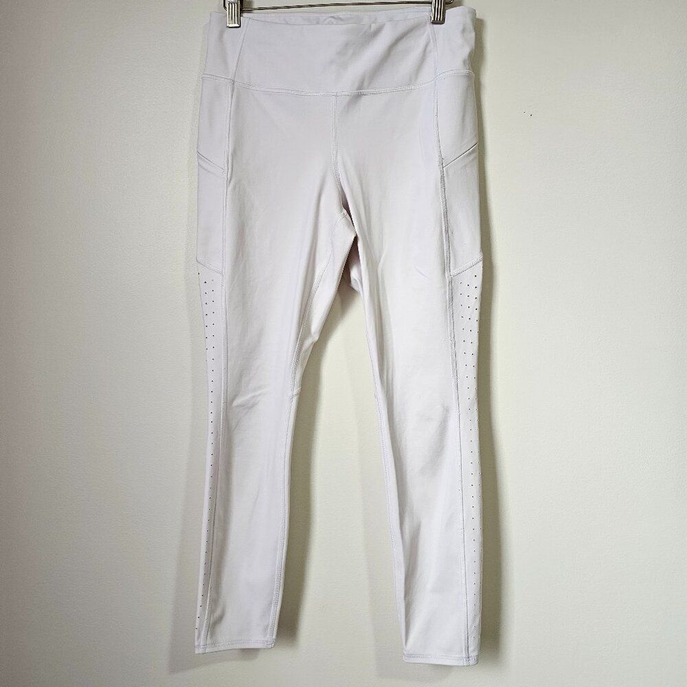 EUC ATHLETA WHITE LEGGINGS SIZE MEDIUM WOMENS